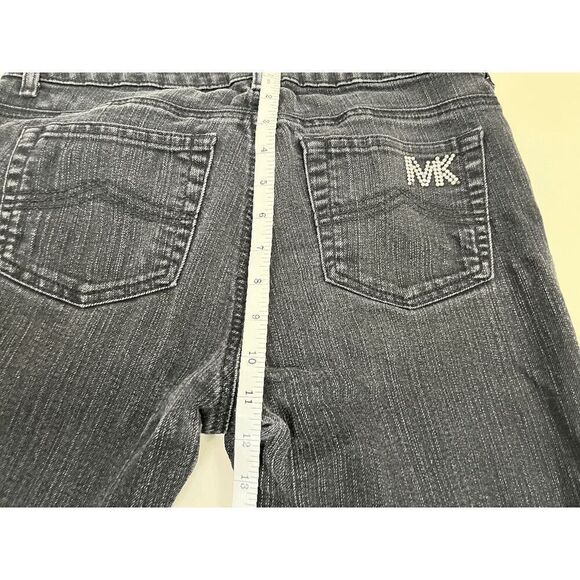 Michael Kors Womens Straight Leg Relaxed Fit Jeans Black - Picture 7 of 8